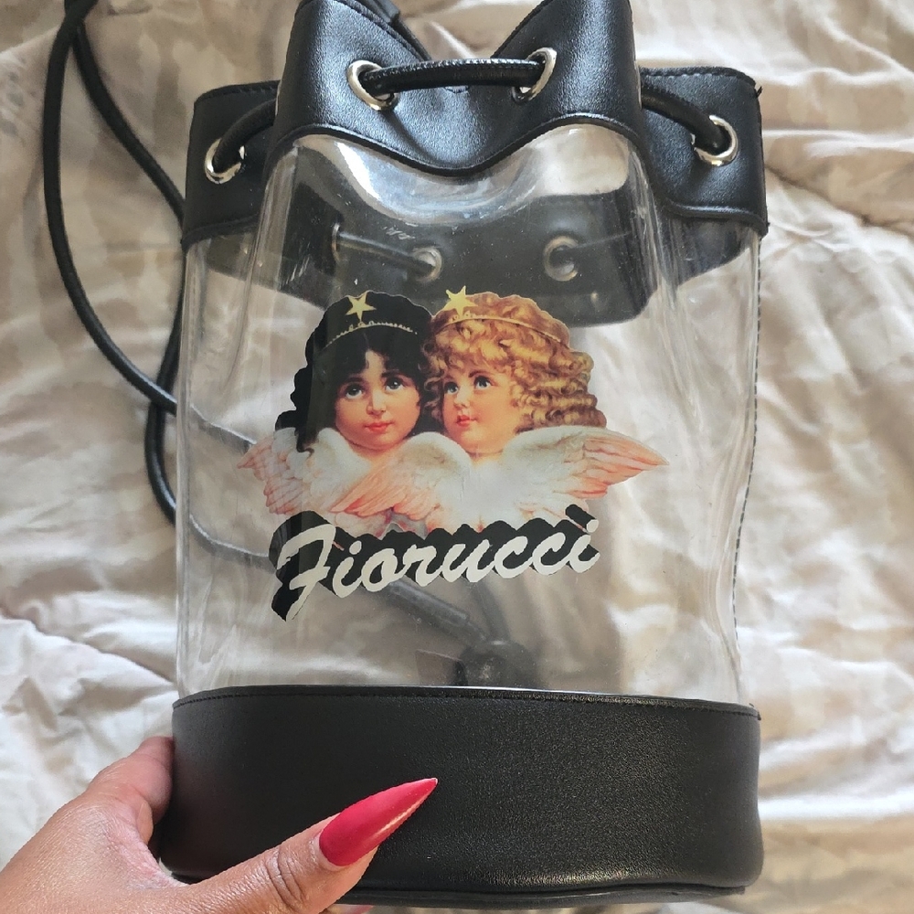 Fiorucci Angelic Black and Clear Backpack